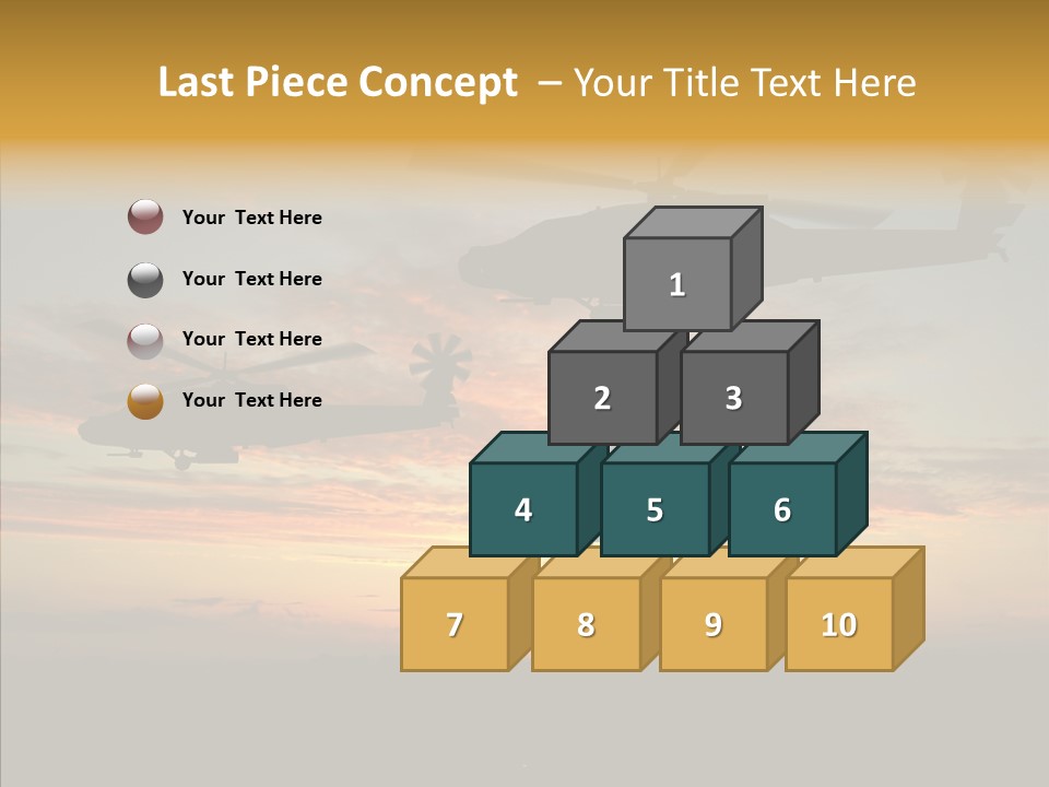 Cockpit Apache Explosive PowerPoint Template