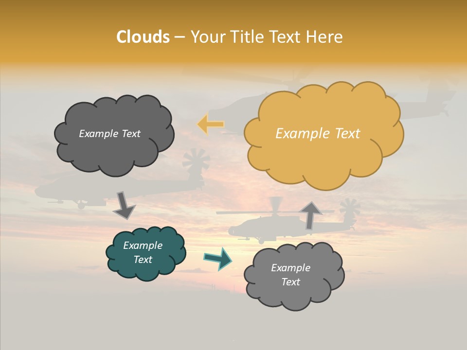 Cockpit Apache Explosive PowerPoint Template