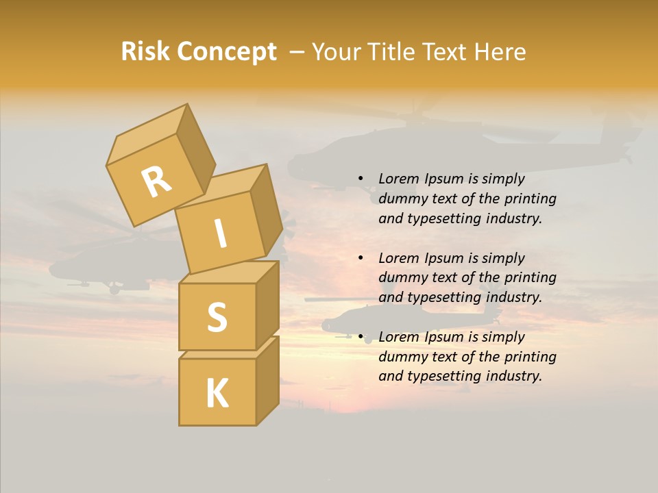 Cockpit Apache Explosive PowerPoint Template