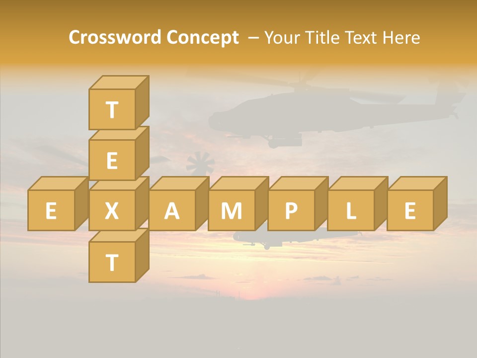 Cockpit Apache Explosive PowerPoint Template