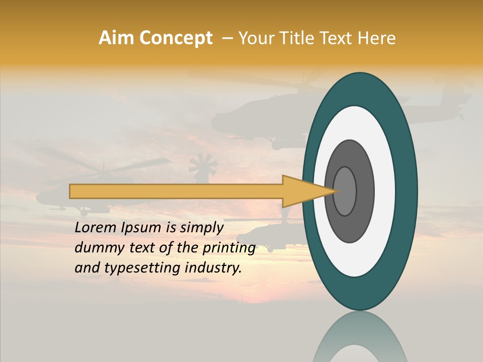 Cockpit Apache Explosive PowerPoint Template