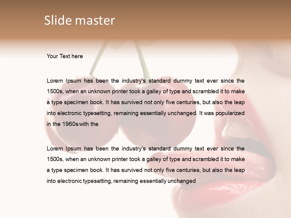 Delicious Closeup Food PowerPoint Template