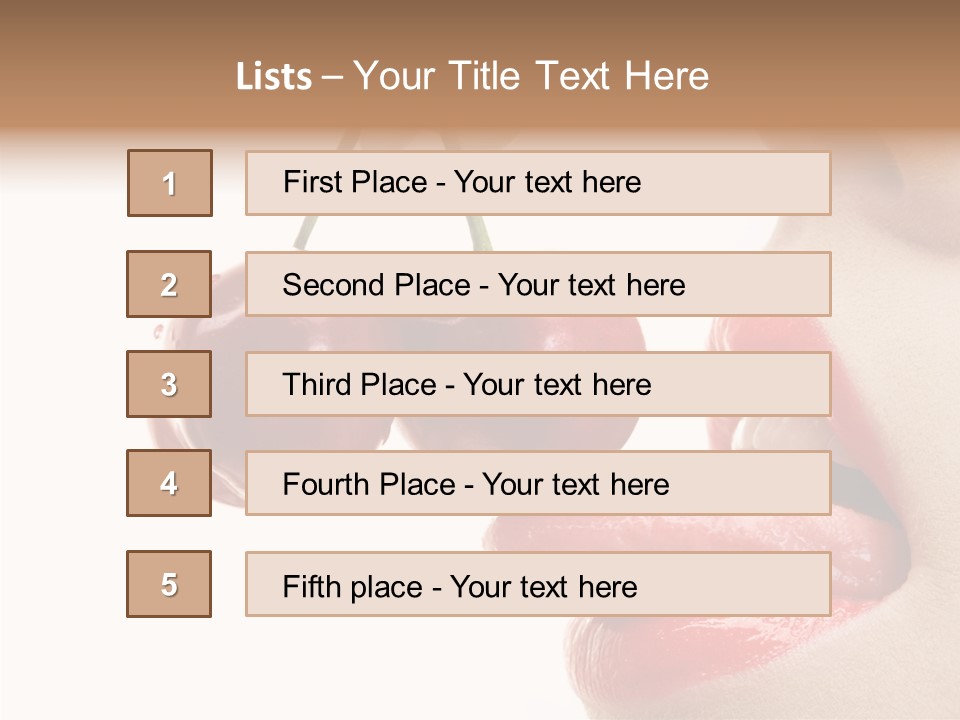 Delicious Closeup Food PowerPoint Template