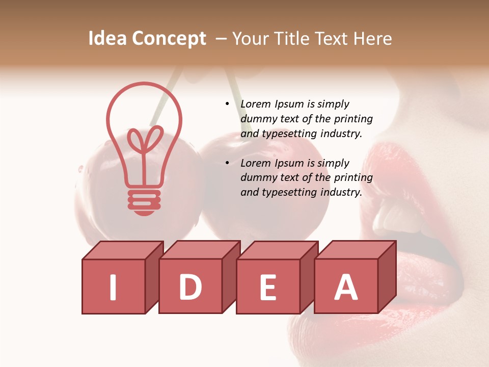 Delicious Closeup Food PowerPoint Template