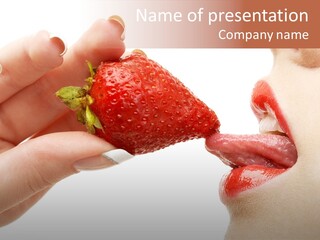 Food Lick Sexy PowerPoint Template