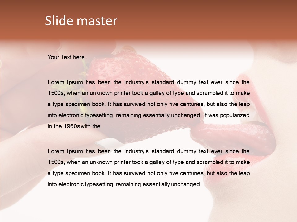 Food Lick Sexy PowerPoint Template