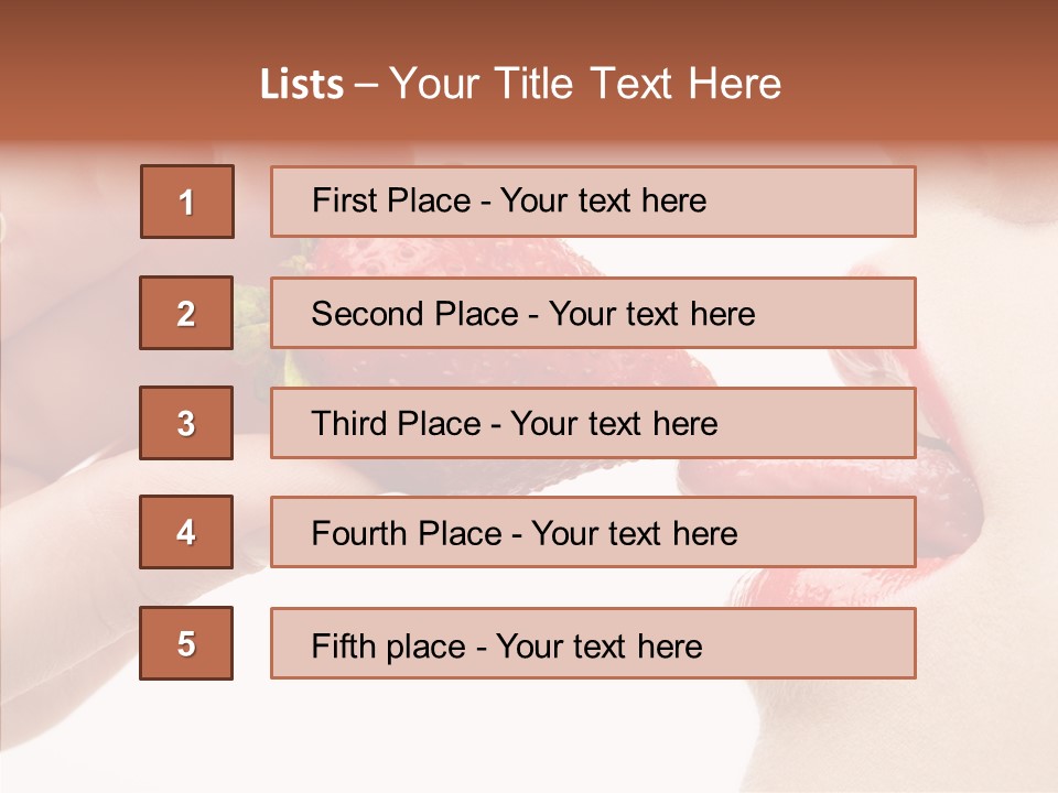 Food Lick Sexy PowerPoint Template