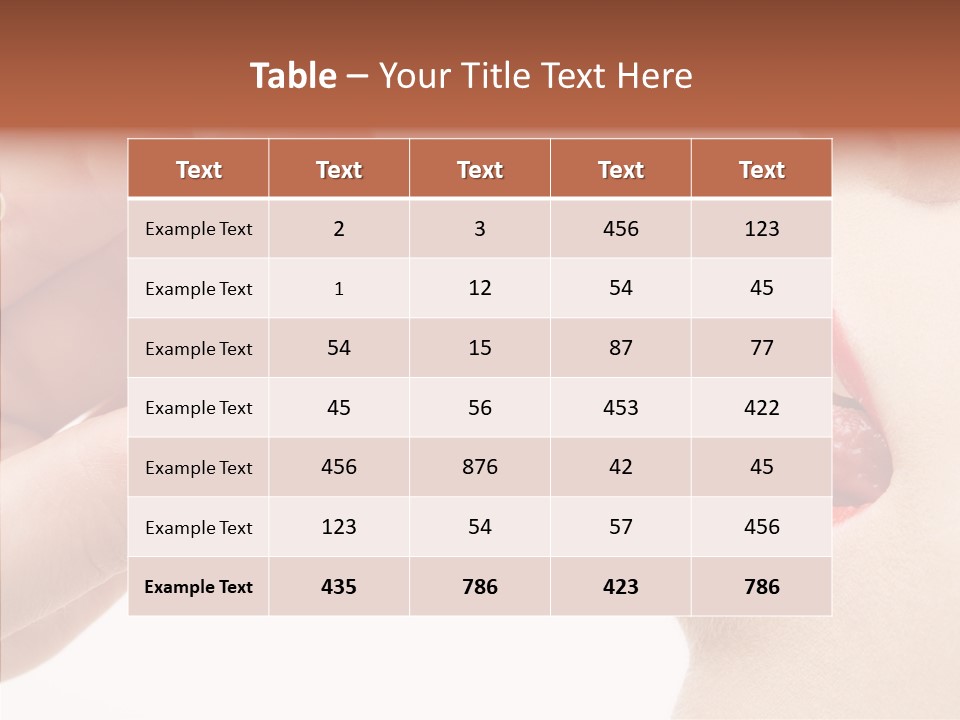 Food Lick Sexy PowerPoint Template