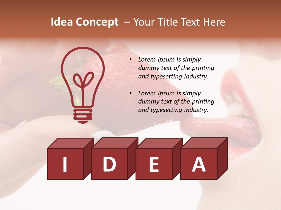 Food Lick Sexy PowerPoint Template