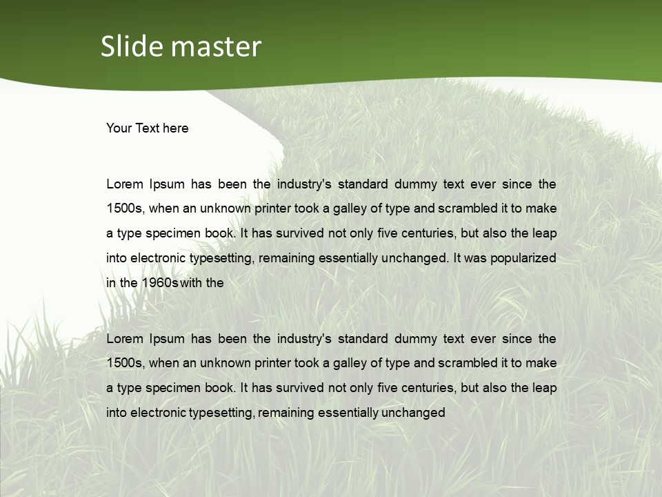 Glass Object Vision PowerPoint Template