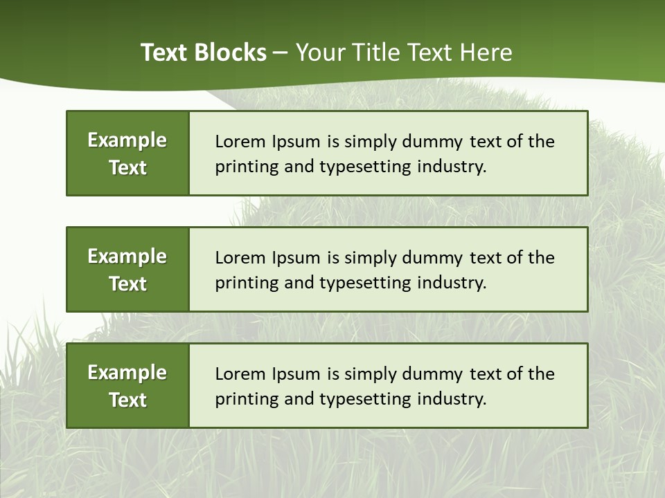 Glass Object Vision PowerPoint Template
