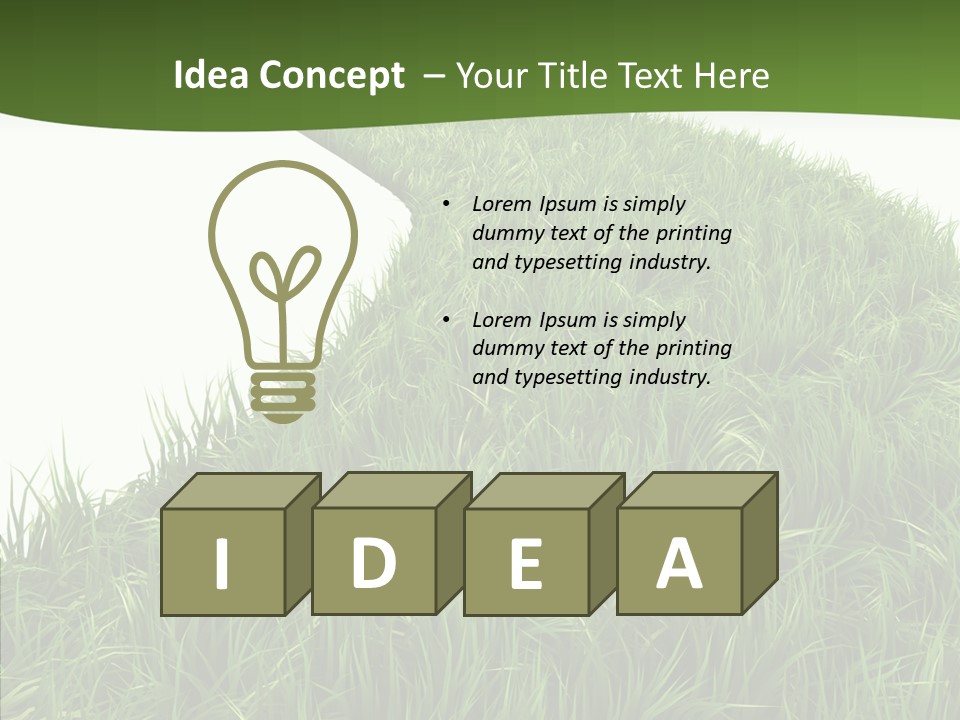 Glass Object Vision PowerPoint Template