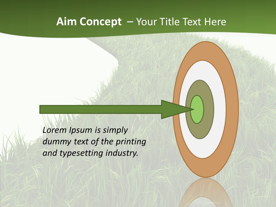 Glass Object Vision PowerPoint Template