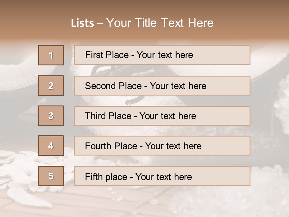 Wood Spa Shell PowerPoint Template