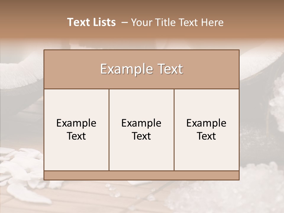 Wood Spa Shell PowerPoint Template