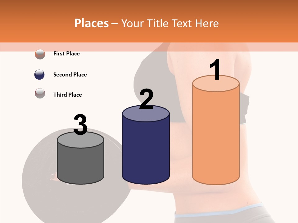 Trainning Biceps Side PowerPoint Template