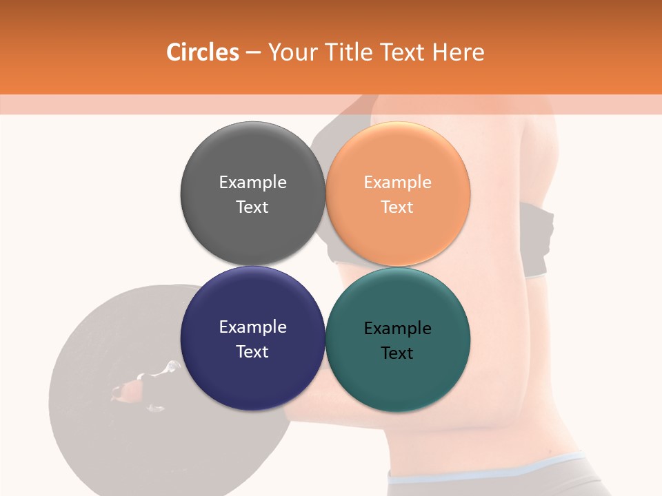 Trainning Biceps Side PowerPoint Template