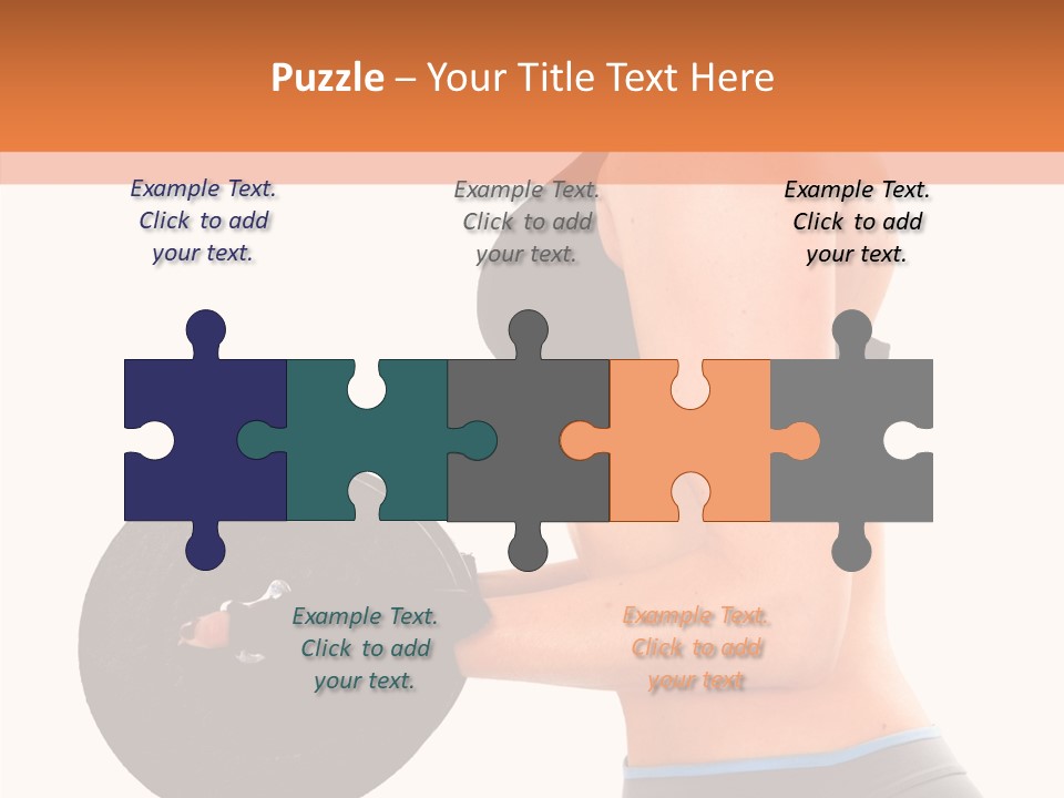 Trainning Biceps Side PowerPoint Template