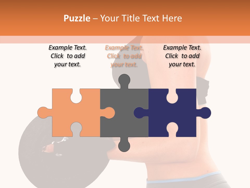 Trainning Biceps Side PowerPoint Template