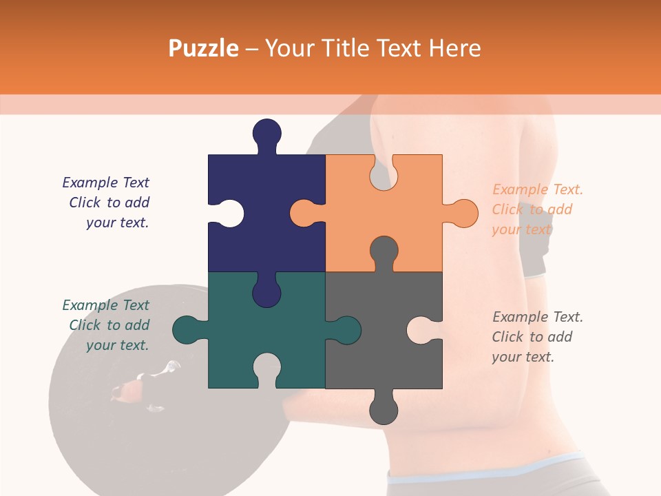 Trainning Biceps Side PowerPoint Template