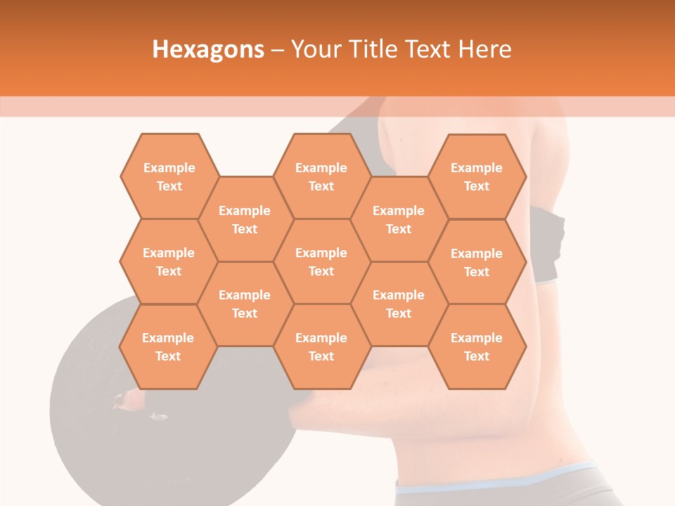 Trainning Biceps Side PowerPoint Template