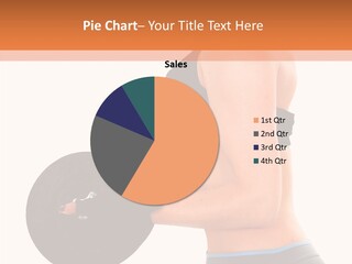 Trainning Biceps Side PowerPoint Template