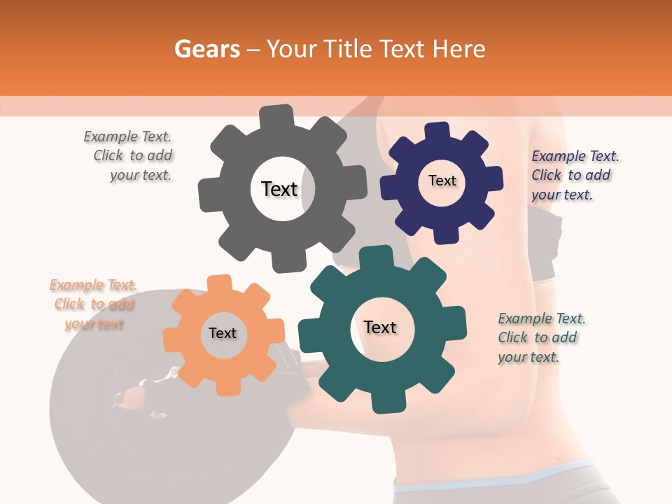 Trainning Biceps Side PowerPoint Template