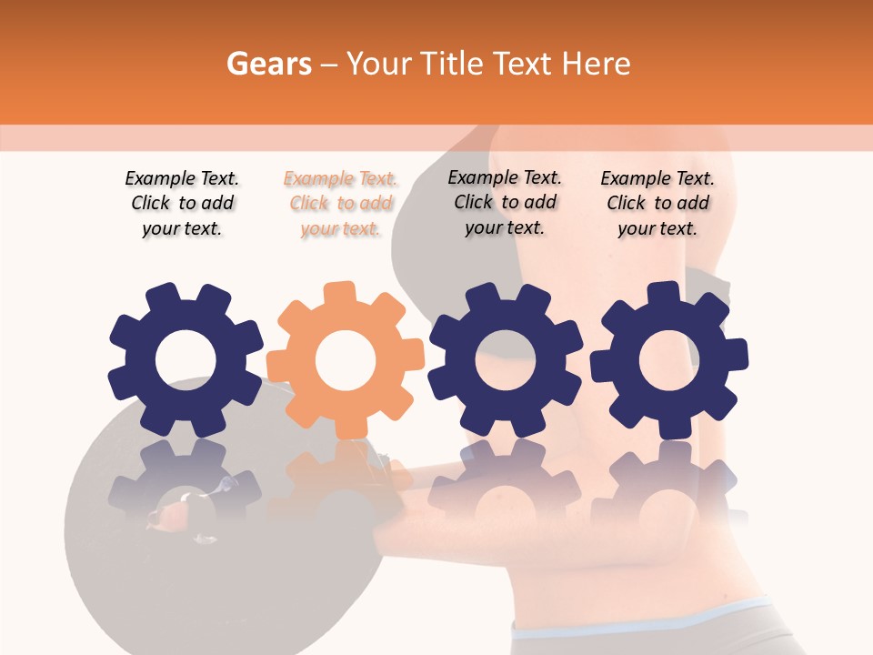 Trainning Biceps Side PowerPoint Template