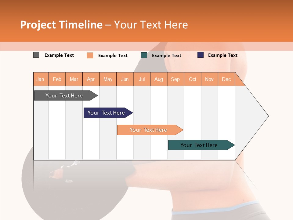 Trainning Biceps Side PowerPoint Template