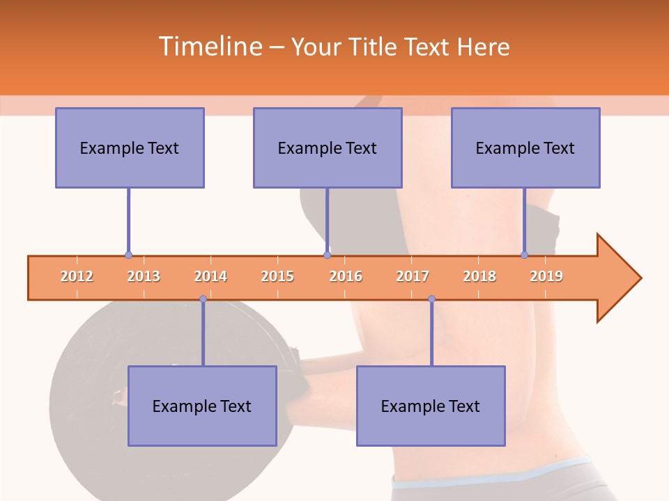 Trainning Biceps Side PowerPoint Template