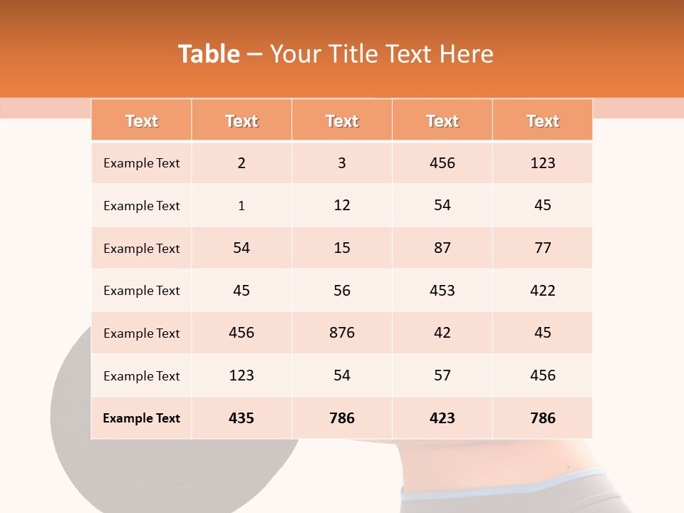 Trainning Biceps Side PowerPoint Template