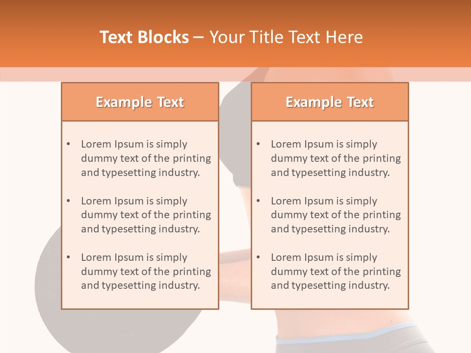 Trainning Biceps Side PowerPoint Template