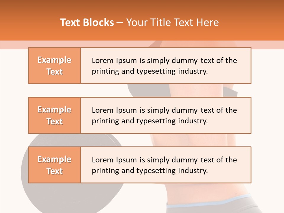 Trainning Biceps Side PowerPoint Template