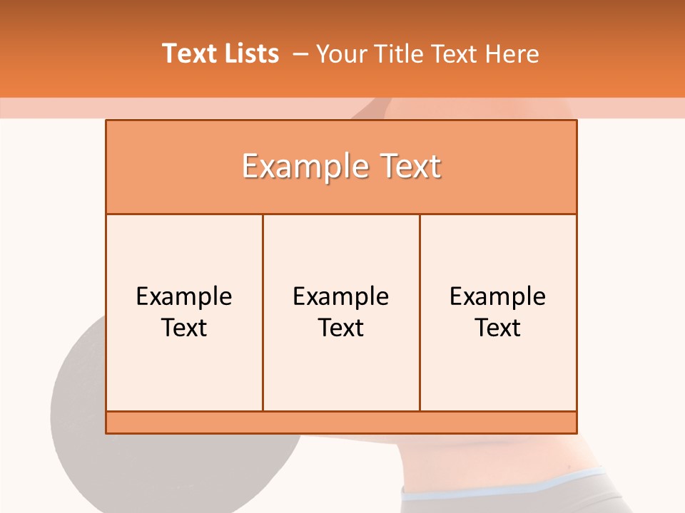 Trainning Biceps Side PowerPoint Template
