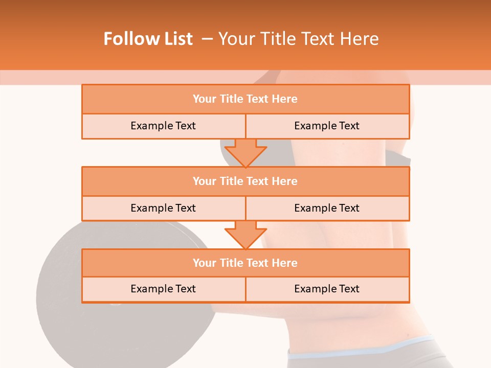 Trainning Biceps Side PowerPoint Template