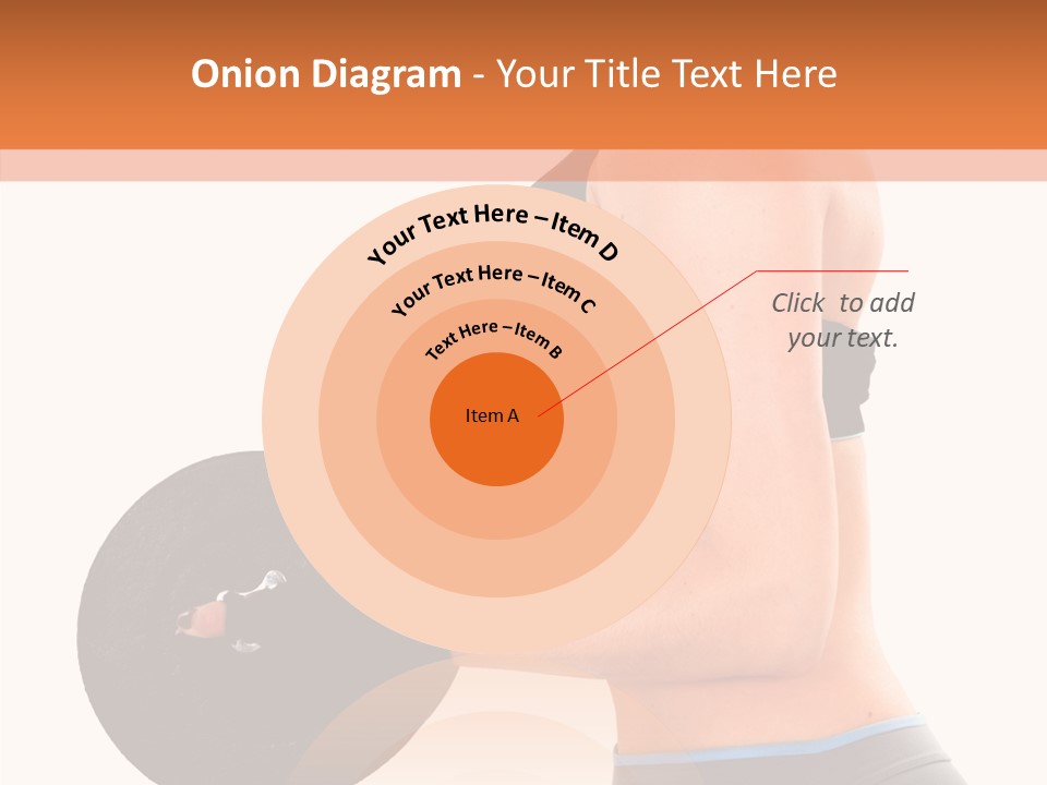 Trainning Biceps Side PowerPoint Template