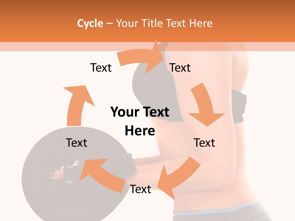 Trainning Biceps Side PowerPoint Template