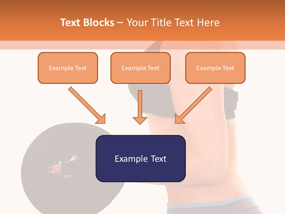 Trainning Biceps Side PowerPoint Template