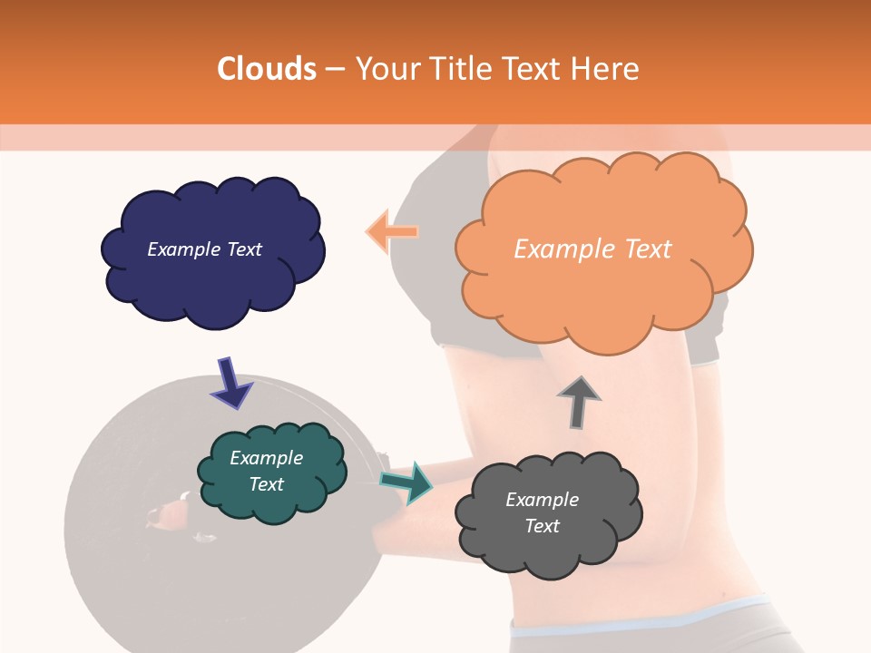 Trainning Biceps Side PowerPoint Template