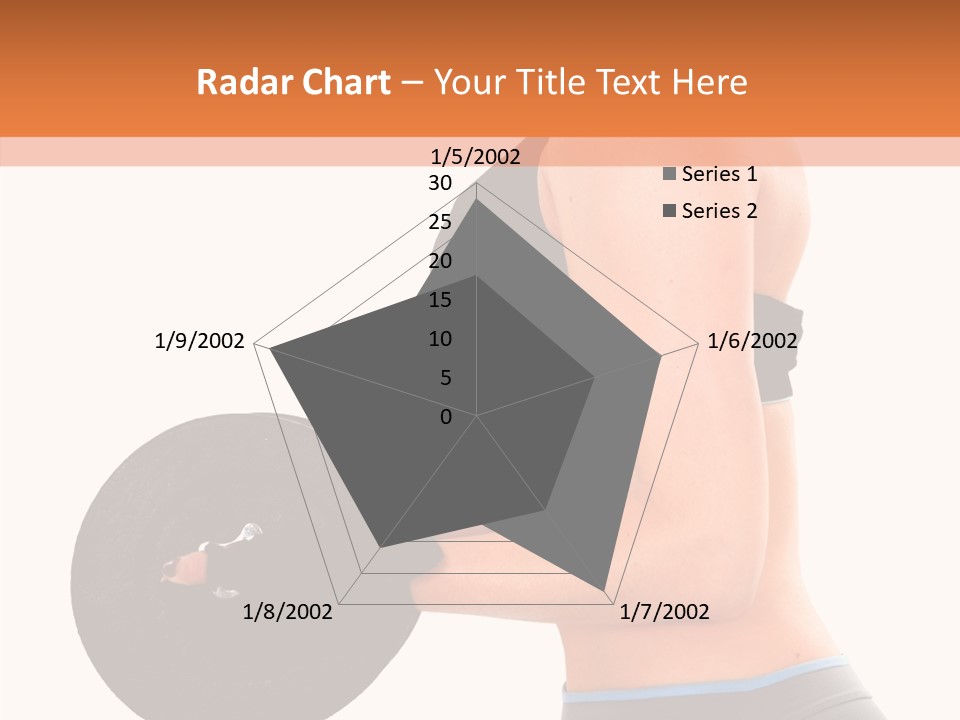 Trainning Biceps Side PowerPoint Template