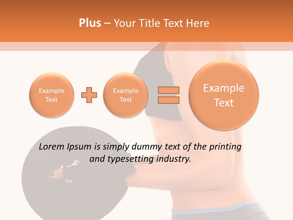 Trainning Biceps Side PowerPoint Template