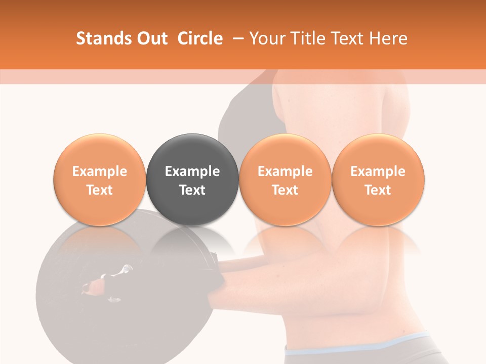 Trainning Biceps Side PowerPoint Template