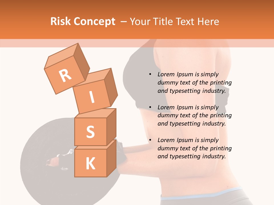 Trainning Biceps Side PowerPoint Template