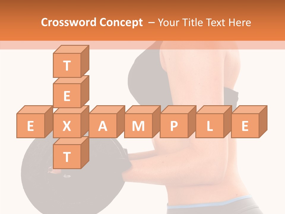 Trainning Biceps Side PowerPoint Template