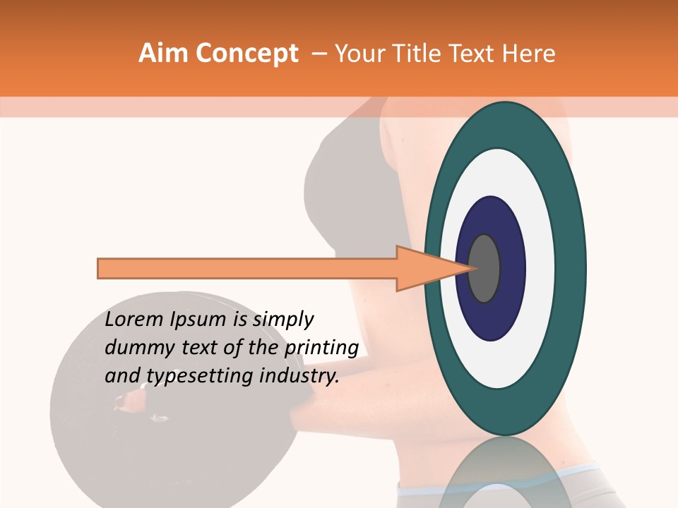 Trainning Biceps Side PowerPoint Template