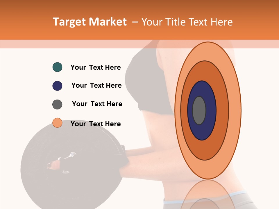 Trainning Biceps Side PowerPoint Template