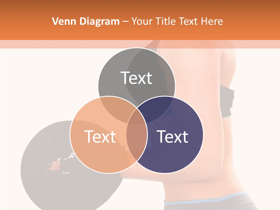 Trainning Biceps Side PowerPoint Template