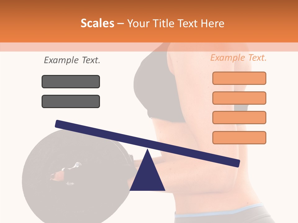 Trainning Biceps Side PowerPoint Template