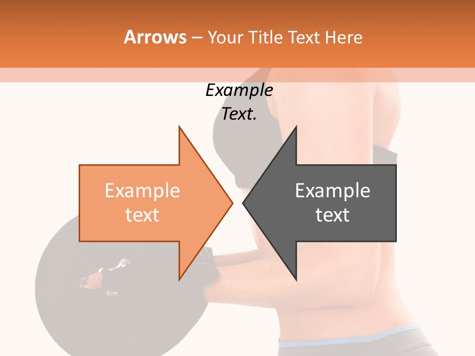 Trainning Biceps Side PowerPoint Template