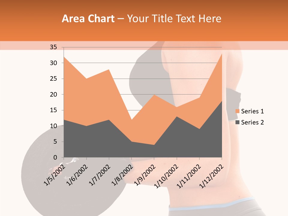 Trainning Biceps Side PowerPoint Template